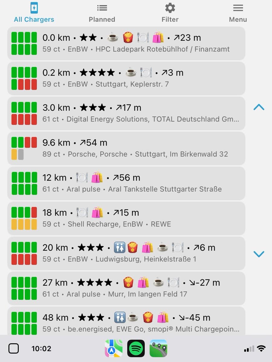 ChargingTime App CarPlay