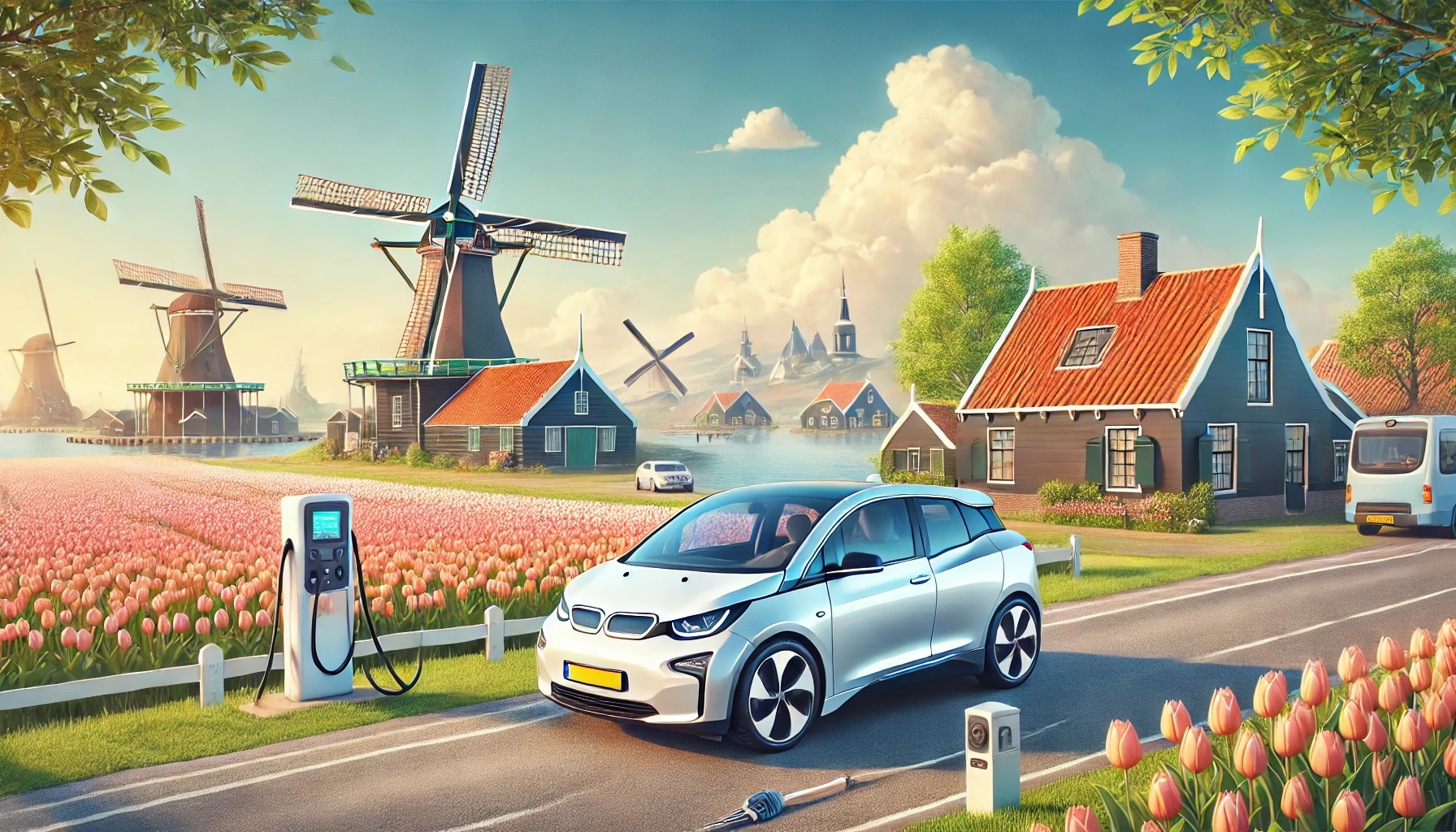Elektroauto in den Niederlanden